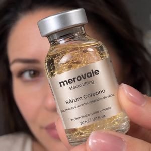 Clienta de Merovale con el Sérum de Péptidos de Seda 8