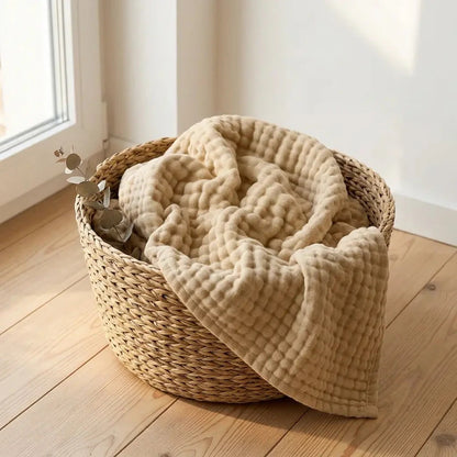Couverture douce en gaze de coton