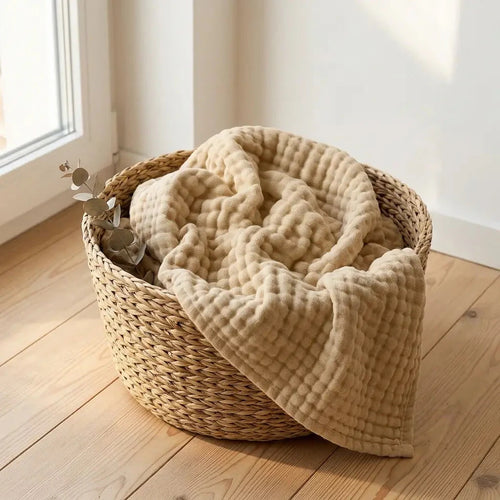 Couverture douce en gaze de coton