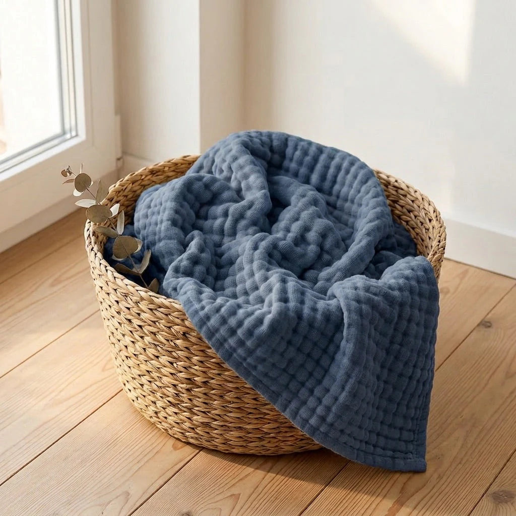 Couverture douce en gaze de coton