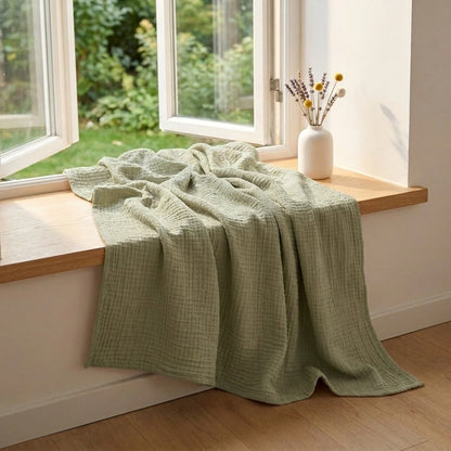 Couverture douce en gaze de coton