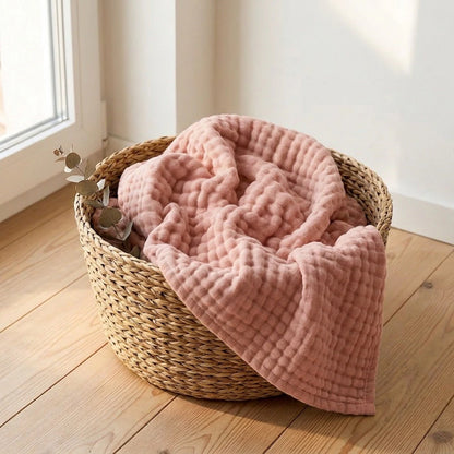 Couverture douce en gaze de coton