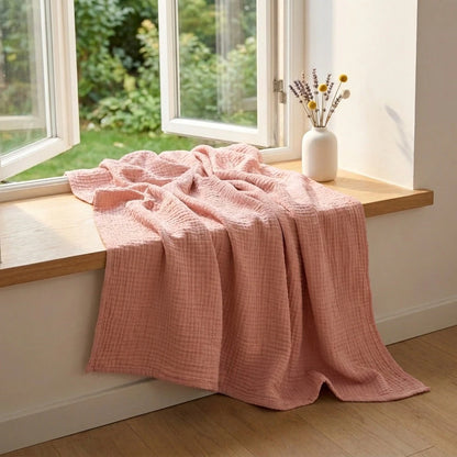 Couverture douce en gaze de coton