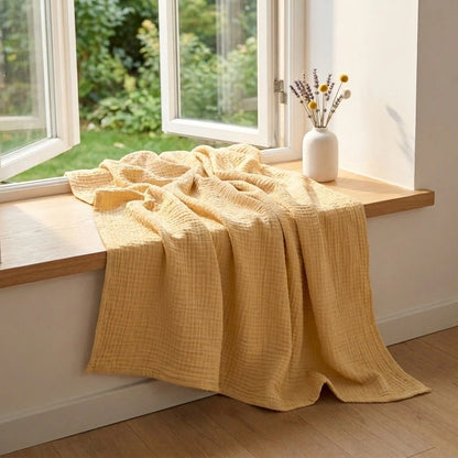 Couverture douce en gaze de coton