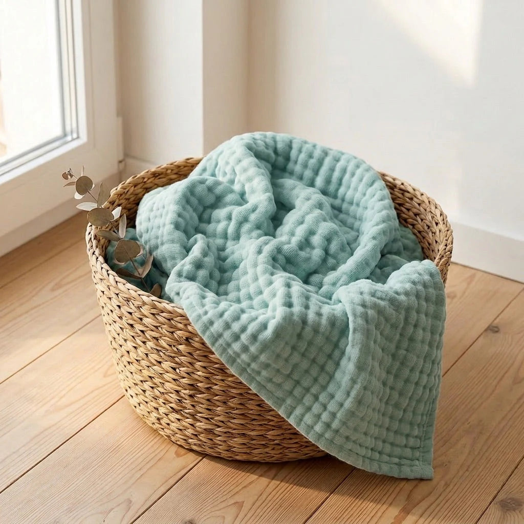 Couverture douce en gaze de coton