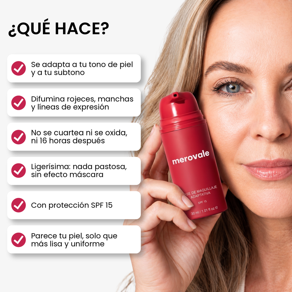 Base de maquillaje adaptativa antiedad