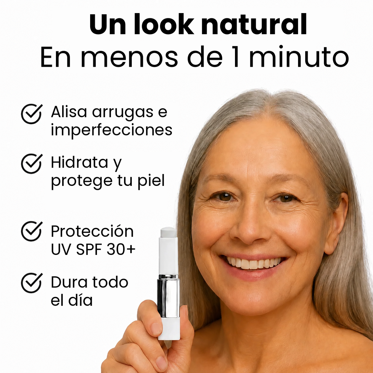 Base de maquillaje 2 en 1 con brocha integrada