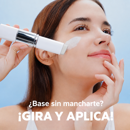 Base de maquillaje 2 en 1 con brocha integrada
