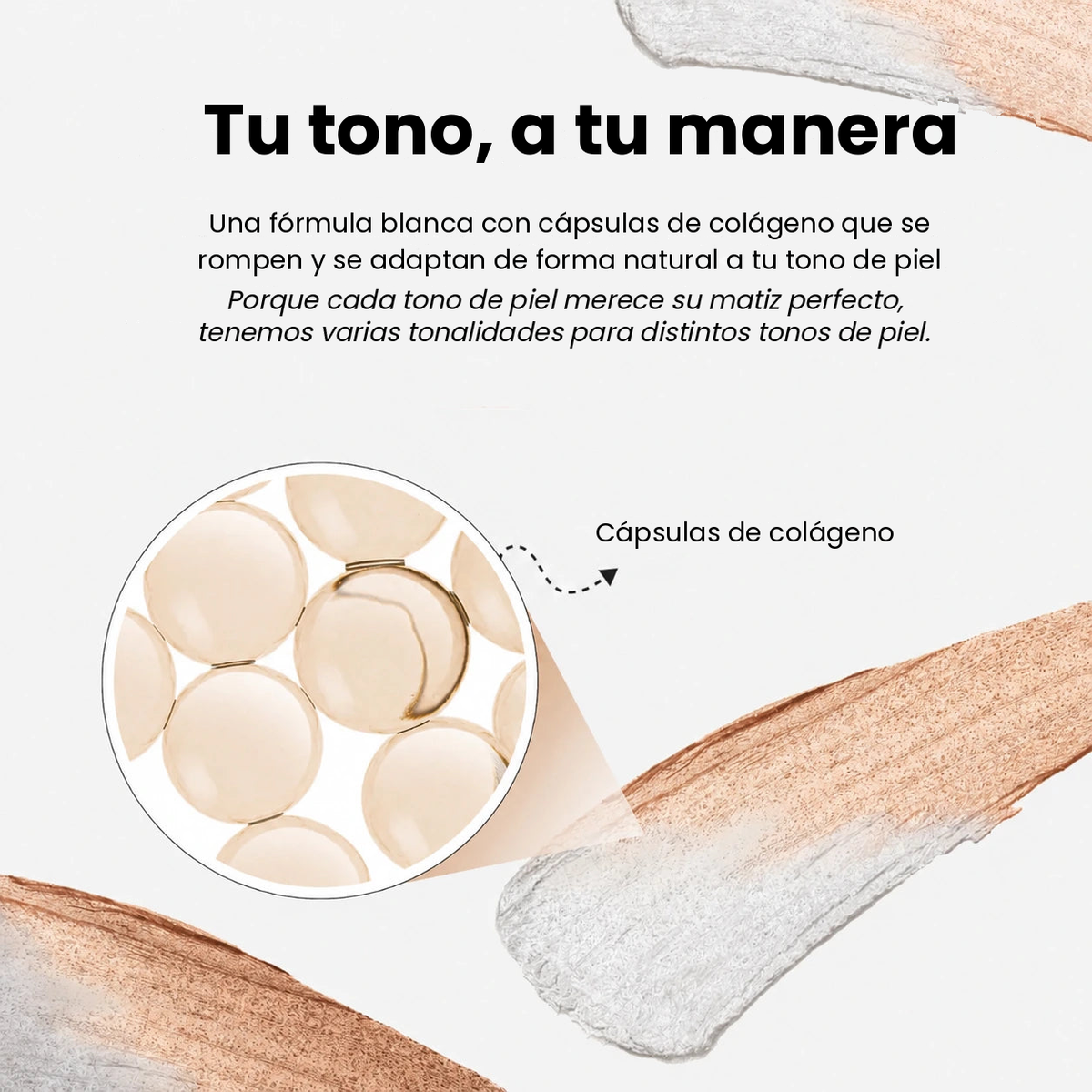Base de maquillaje 2 en 1 con brocha integrada