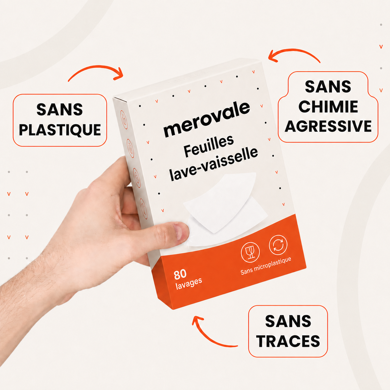 Feuilles lave-vaisselle Merovale — sans plastique, sans chimie agressive, sans traces
