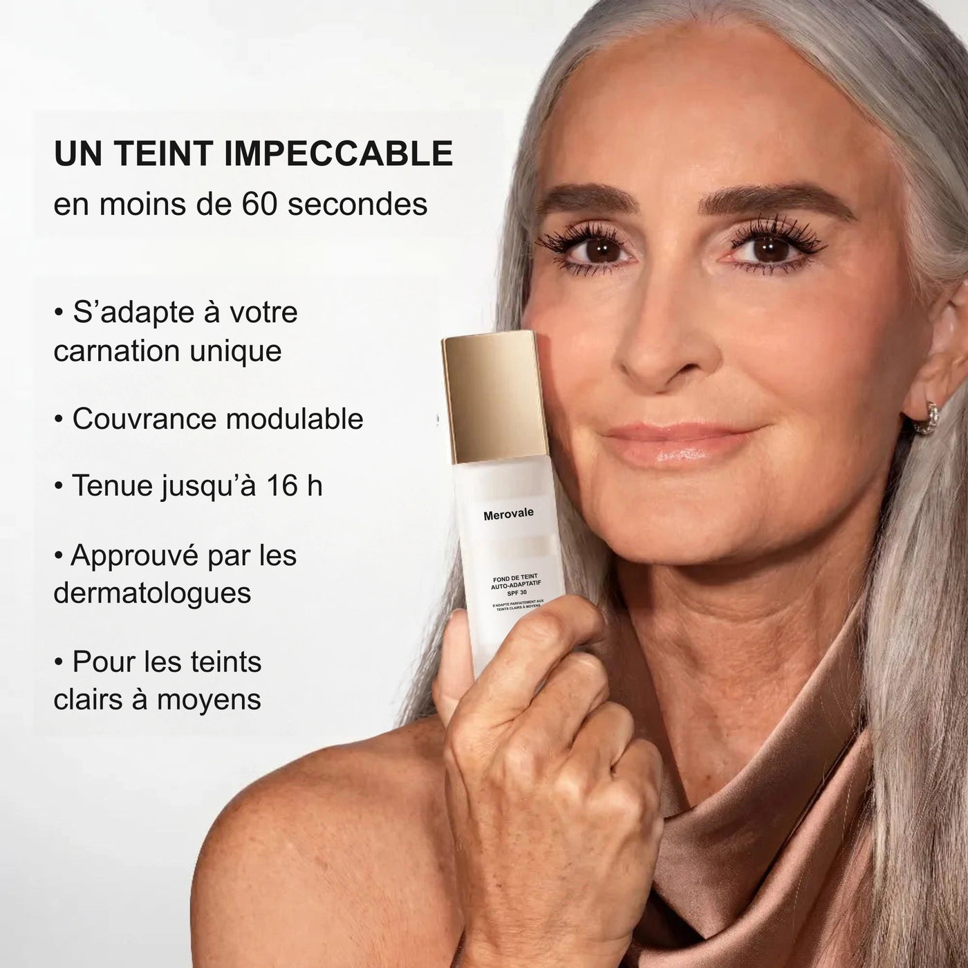Un teint impeccable en moins de 60 secondes : bénéfices du fond de teint Merovale