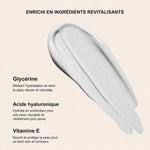 Glycérine, acide hyaluronique et vitamine E : ingrédients présentés