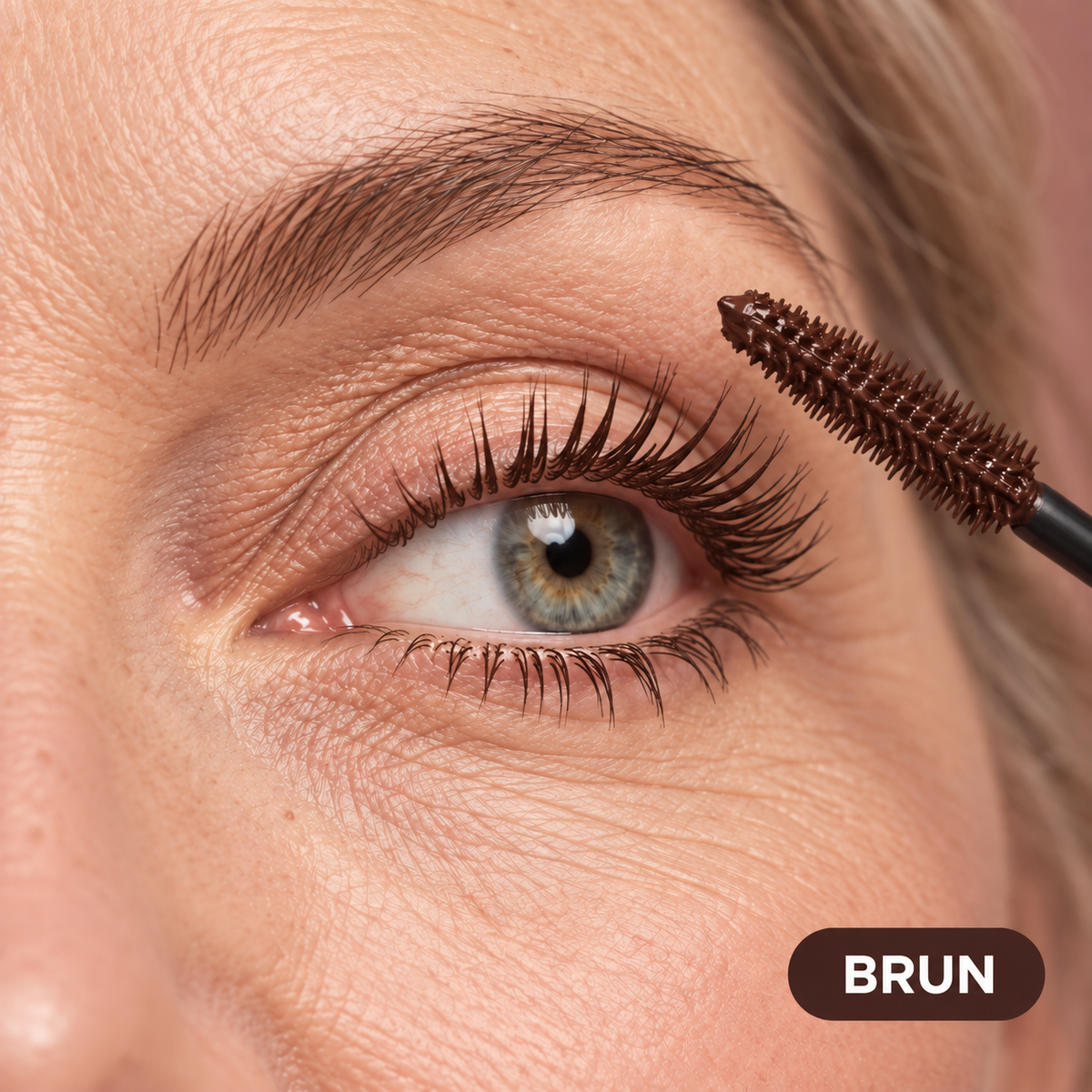 Illustration de la teinte Brun sur les cils