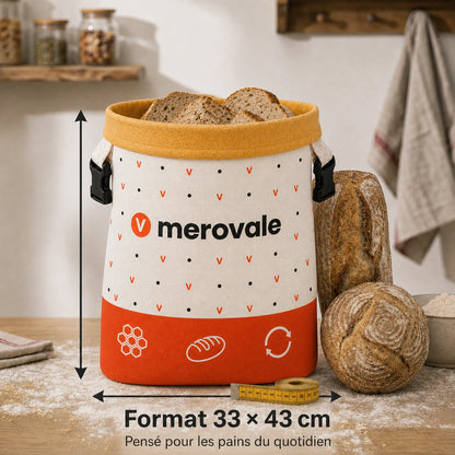 Sac à pain Merovale — format 33 × 43 cm