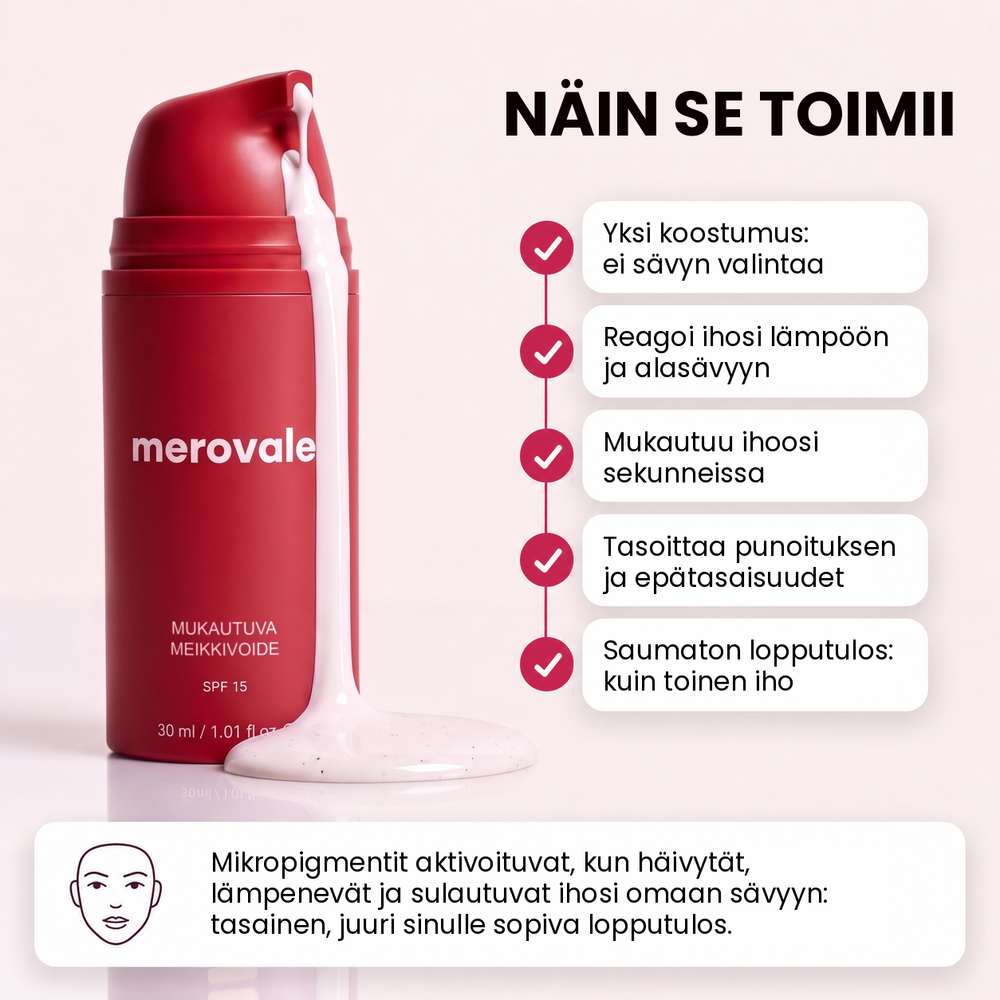 Nuorentava mukautuva meikkivoide