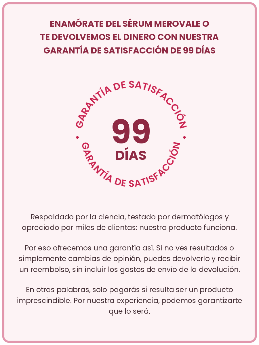 Garantía de satisfacción de 99 días